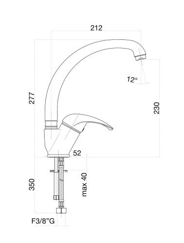 Смеситель для кухни Fiore 43CR4310 на мойку хром - фото 3
