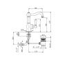 Смеситель Nicolazzi Circle Two 3452BZ75C на раковину бронза