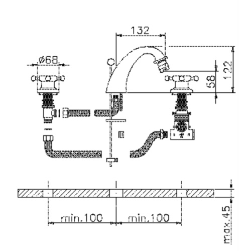 Смеситель Cisal Victorian VTT7301027 Акция на биде бронза с термостатом - фото 2 Смеситель Cisal Victorian VTT7301027 Акция на биде бронза с термостатом - фото 2