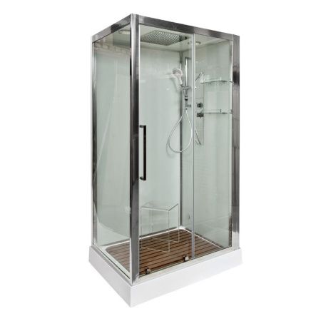 Душевая кабина AvaCan Z120 120х90 прямоугольная с крышей ориентация универсальная
