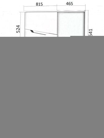 Тумба с раковиной Orange Line Li-80Tug+BLRA 80х50