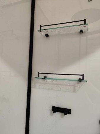 Душевая кабина Frank 148009 90х90 четверть круга без крыши ориентация универсальная