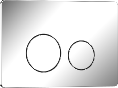 Клавиша смыва механическая Iberica Blanca INOX-O IB.B081.003.001 цвет серый - фото 2