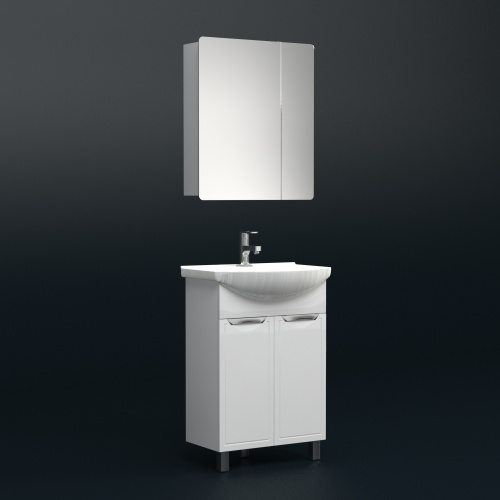 Зеркало-шкаф Corozo Монро SD-00000724 60х17х70 подвесной цвет белый - фото 5 Зеркало-шкаф Corozo Монро SD-00000724 60х17х70 подвесной цвет белый - фото 5