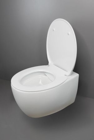 Унитаз подвесной Creo Сeramique AVIGNON COMBO-AV1100W/AV1001WT белый с сиденьем с микролифт смыв торнадо