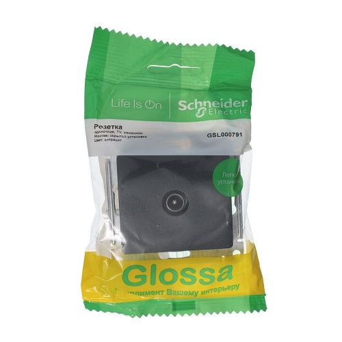 Розетка TV оконечная 1DB Systeme Electric Glossa (Глосса) GSL000791 - фото 2
