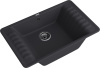 Кухонная мойка Granfest Quarz 71 черный 75х48 цвет черный поверхность матовая