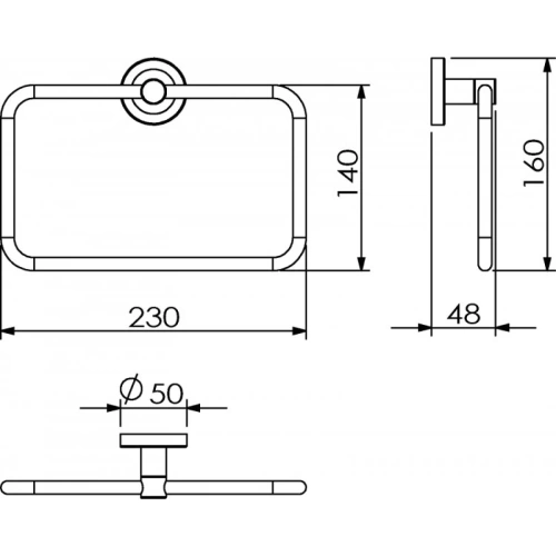 Полотенцедержатель Langberger BURANO 11038C - фото 2