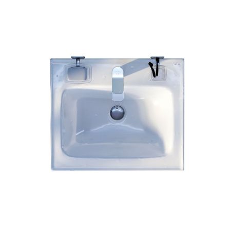 Раковина из сантехнического фарфора Am.Pm X-Joy M85AWCC0552WG64 50х50 встраиваемая цвет белый 1 отверстие под смеситель