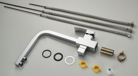 Смеситель для кухни ALMAes Rona AS-875-01 на раковину/столещницу хром