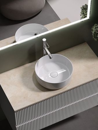 Тумба под раковину Sancos SNOB R SNR100W 100х40 подвесная цвет белый