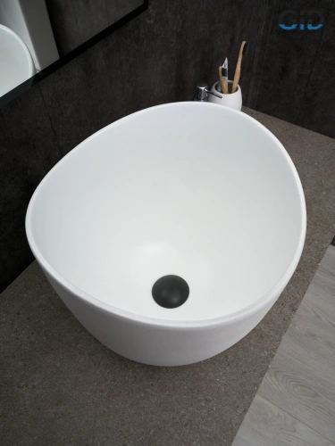 Раковина Gid Creativo 36 см N9303wg (51221) накладная цвет белый матовый - фото 3