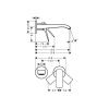 Смеситель для раковины Hansgrohe 75050000 встраиваемый в стену хром