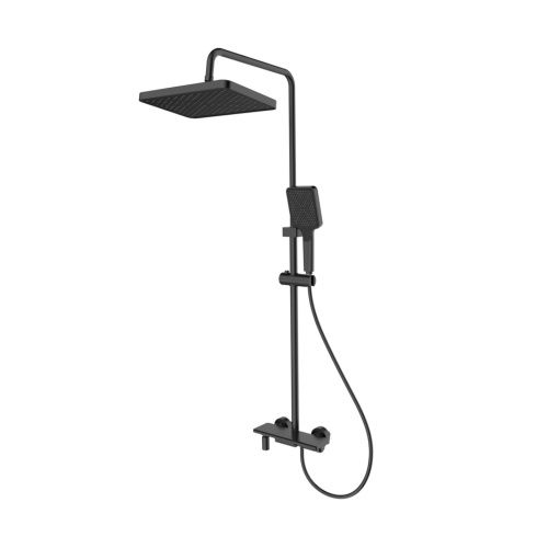 Душевая стойка Splenka S52.24.06 настенная цвет черный - фото 2