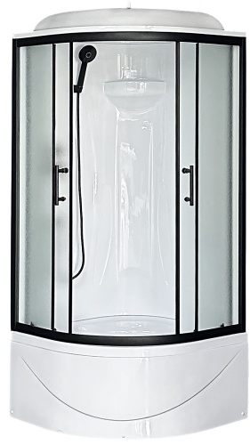 Душевая кабина Royal Bath BK RB90BK1-M-BL Practic 90х90 четверть круга