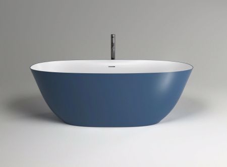 Ванна из искусственного камня Plumberia Selection Veloma VELOMA 160BD 160х70 отдельностоящая овальная с ножками