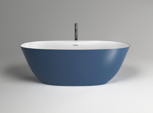 Ванна из искусственного камня Plumberia Selection Veloma VELOMA 160BD 160,5x70 отдельностоящая овальная - фото 2