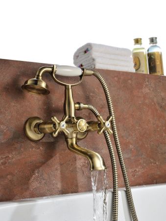 Смеситель для ванны LeMark Vintage LM2812B настенный бронза