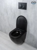 Унитаз подвесной Gid Tornado 62261Y черный матовый с сиденьем микролифт безободковый смыв торнадо