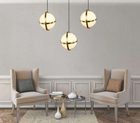 Светильник подвесной Lumina Deco Signia (Сигниа) LDP 6833-250 WT+GD