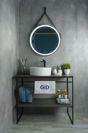 Раковина керамическая Gid Esfera 51144 40х40 накладная цвет белый без отверстий под смеситель