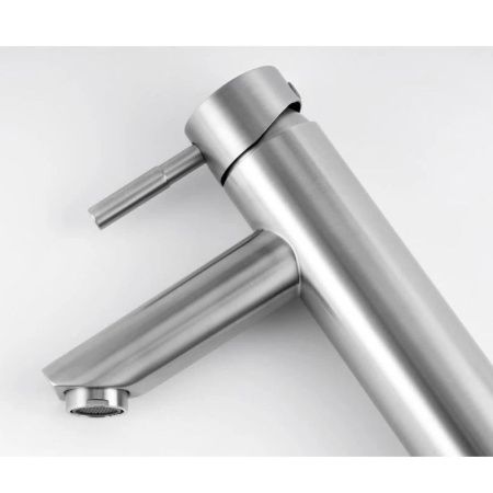 Смеситель Knotlor STREAMLINE SS-04 на раковину нержавеющая сталь