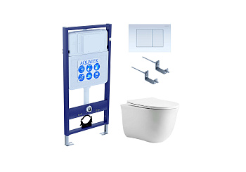 Сет унитаз + инсталляция Aquatek SET AQUATEK КЛАССИК cm-009 4в1 Сет унитаз + инсталляция Aquatek SET AQUATEK КЛАССИК cm-009 4в1