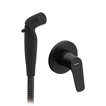 Гигиенический душ со смесителем Damixa Jupiter 777510300 черный