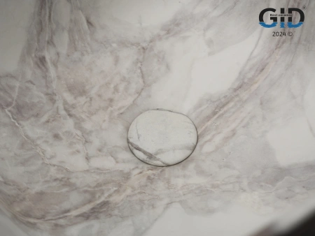 Раковина керамическая Gid Creativo 54480 40х40 накладная цвет многоцветный 1 отверстие под смеситель