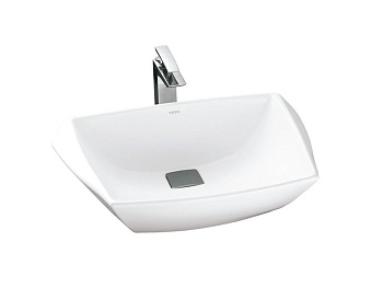 Раковина из санфаянса Toto LW681B 61х48 накладная цвет белый