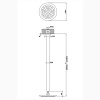 Верхний душ Gessi Goccia 33764#031 20х20 хром