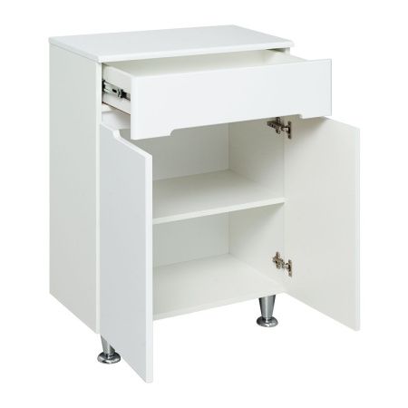 Шкаф-пенал RUNO ЛАДА 00-00001041 60х32х87 напольный цвет белый