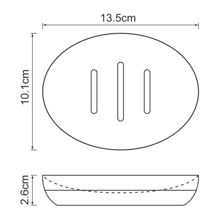 Мыльница WasserKRAFT 6129 Мыльница WasserKRAFT 6129