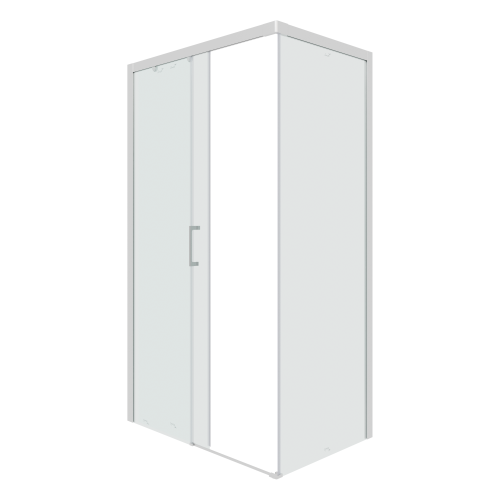 Душевой уголок Cerutti SPA VITO110-L 110х80 стекло прозрачное профиль хром глянцевый - фото 3