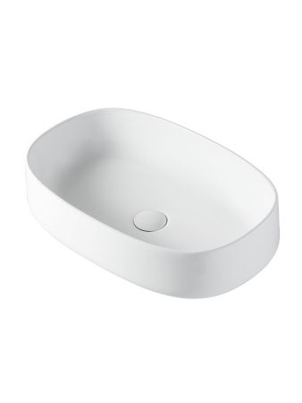 Раковина из сантехнического фарфора Orange B07-540W 50х40 накладная цвет белый