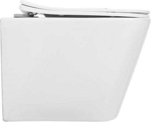 Унитаз подвесной Logan 00342541 белый с сиденьем микролифт безободковый смыв Торнадо - фото 3