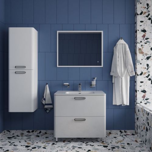 Тумба с раковиной IDDIS Brick BRI80WFi95K 80х47х81 напольная цвет белый - фото 5