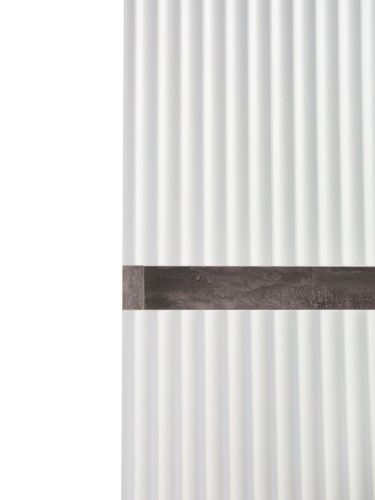 Шкаф-пенал RUNO Модена 00-00001422 35х30х150 подвесной цвет серый - фото 3