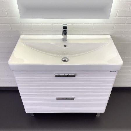 Тумба с раковиной Comforty Танжер 00-00019535CF 90х50 напольная цвет белый