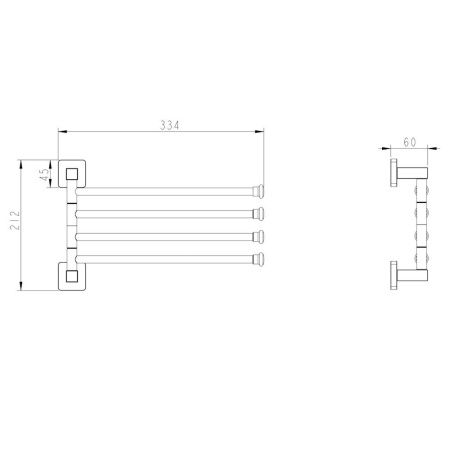 Полотенцедержатель Fashun A2614-17
