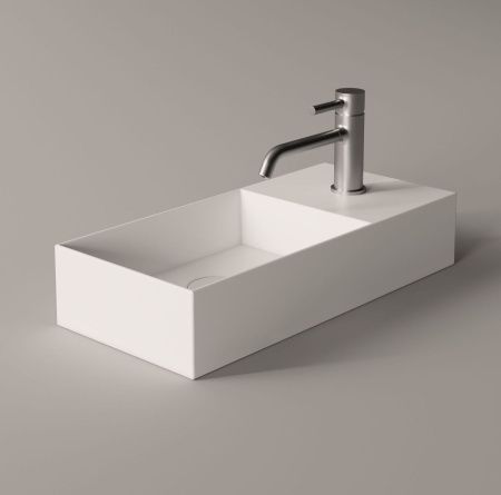 Раковина керамическая Alice Spy 34100101 60х30 подвесная цвет белый 1 отверстие под смеситель