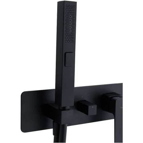 Смеситель для ванны с душем Allen Brau Infinity 5.21011-31 встраиваемый в стену черный - фото 4