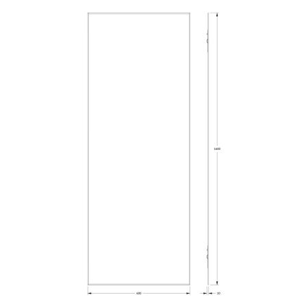 Зеркало Evoform Standard BY 0256 60х160 подвесное