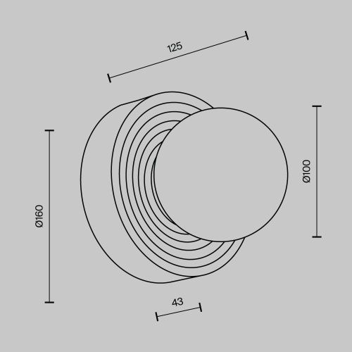 Бра Maytoni Careless MOD403WL-01BG1 - фото 5