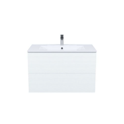 Тумба с раковиной IDDIS Bild BIL80W0i95K 80х45х50 подвесная цвет белый - фото 2