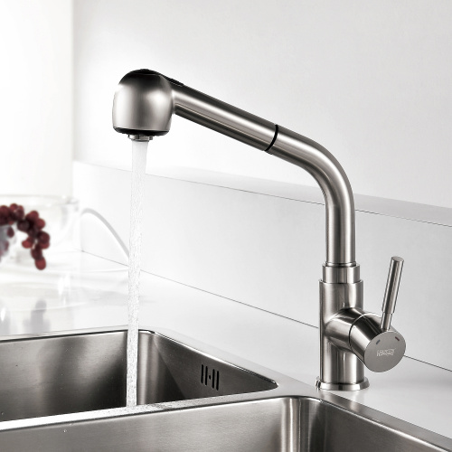 Смеситель для кухни WasserKRAFT Wern 4200 4266 на мойку/столешницу никель без термостата - фото 2