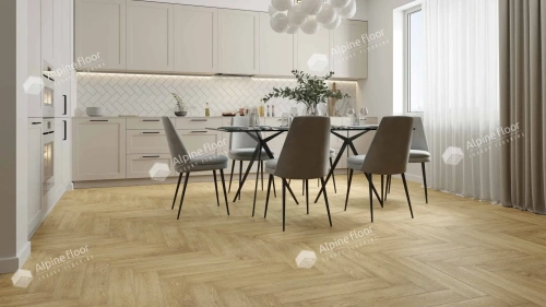 SPC ламинат Alpine Floor Parquet Premium ECO 19-3 MC Дуб Ваниль Селект толщина 0.8 см 43 класс 600х125 - фото 3