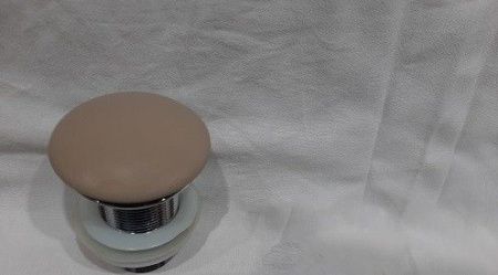 Раковина из сантехнического фаянса CeramaLux 104MC-1 40х40 накладная цвет коричневый без отверстий под смеситель