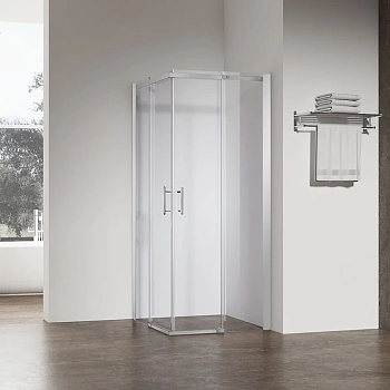 Душевой уголок Veconi Rovigo RV50CH-10080-01-C8 100х80 стекло прозрачное профиль хром глянцевый без поддона