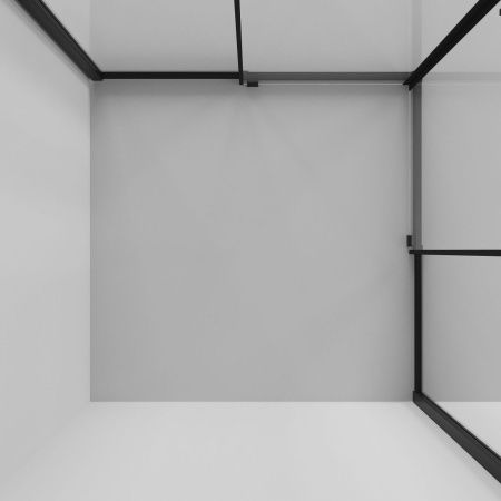 Душевой уголок Niagara Nova NG-6823-34BLACK 90х90 стекло прозрачное профиль черный без поддона